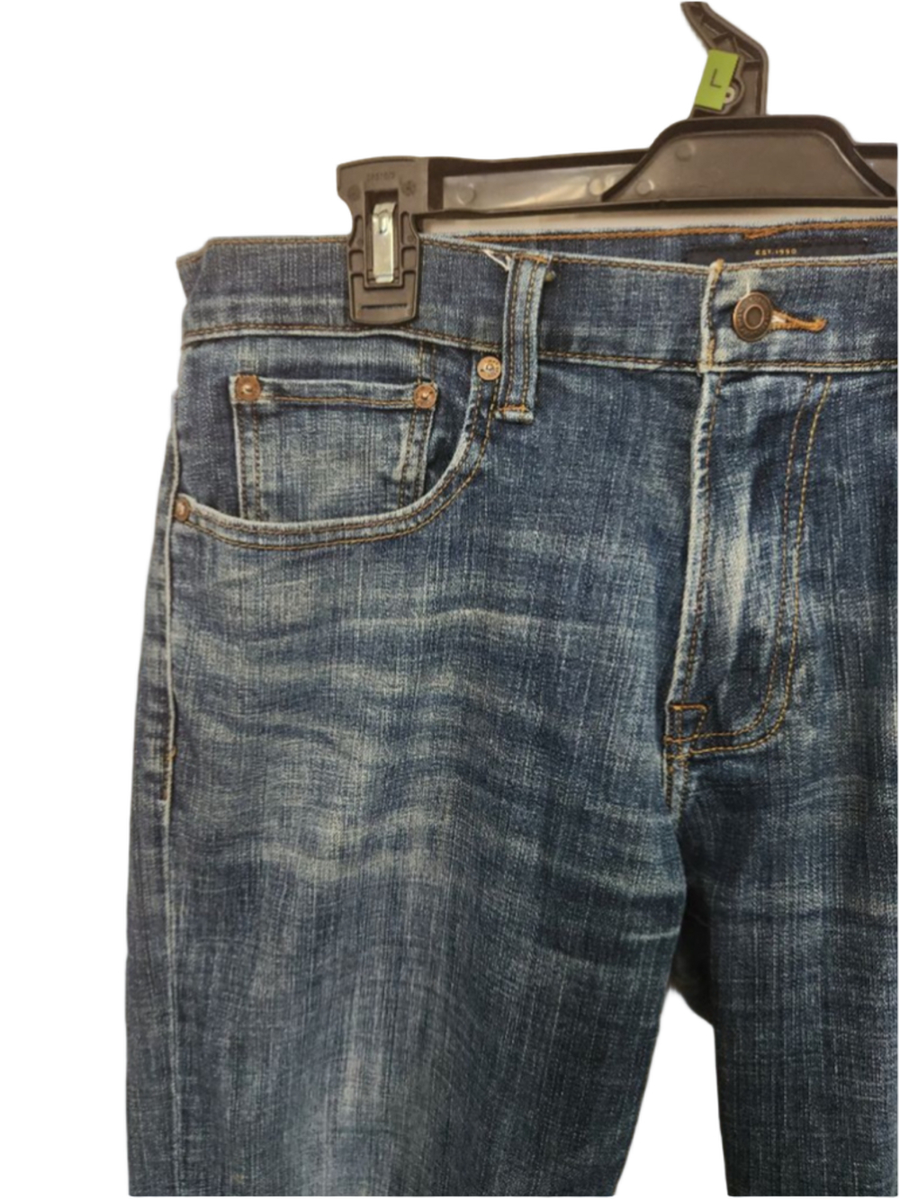 Lucky Brand Blue Slim Straight Jeans Waist 32 Inseam 30 - Picture 4 of 12